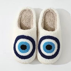Evil Eye Slippers Size 8-10
